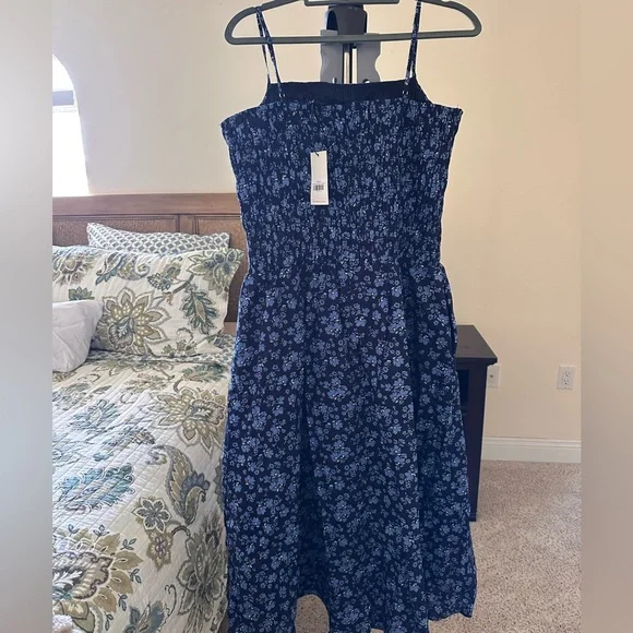 Ava Midnight Blue Floral Maxi Dress - Picture 2 of 4